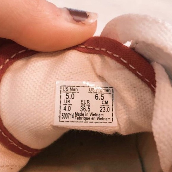 Red Checkered Vans - Picture 5 of 6